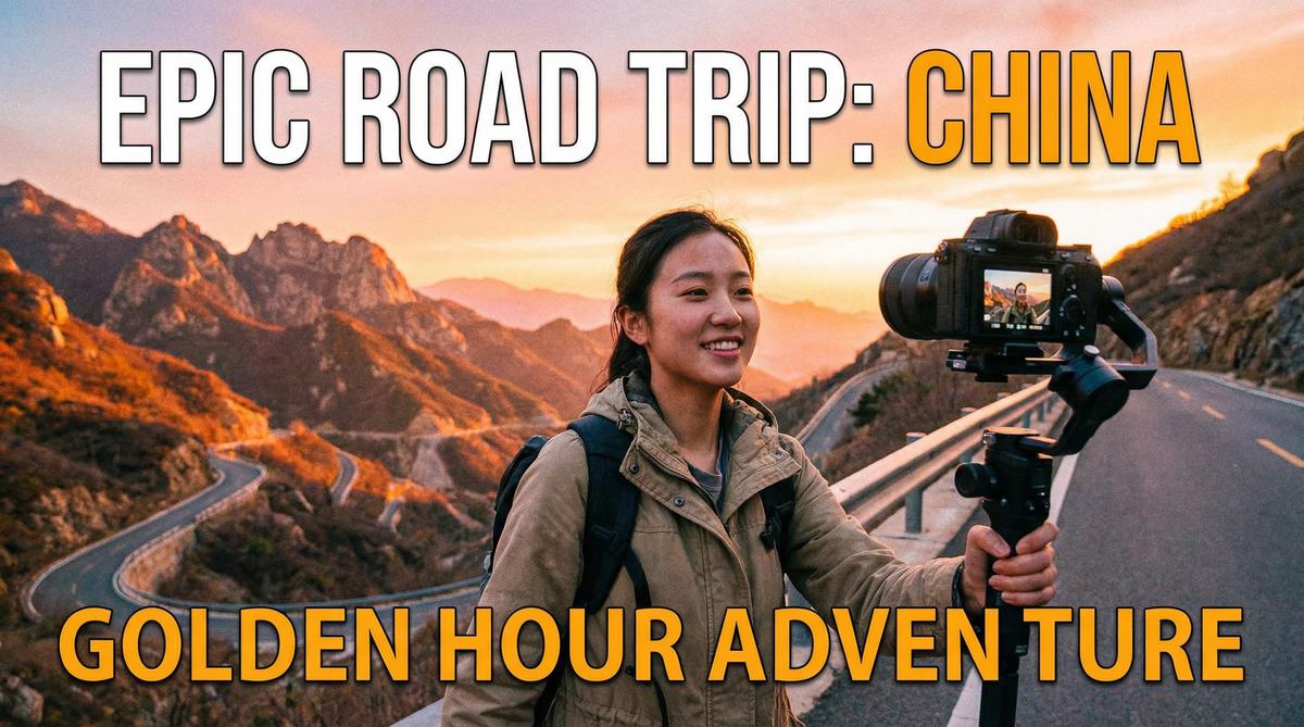 人妻视频旅行视频-山间公路自驾