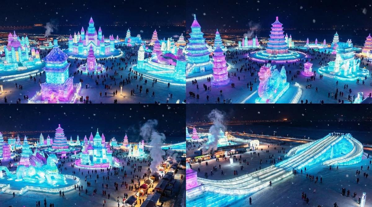 人妻视频旅游视频-哈尔滨冰雪大世界